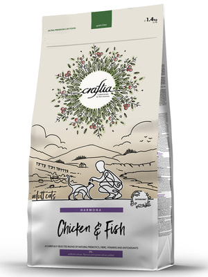 Повседневные корма Craftia Сухой корм CRAFTIA HARMONA для взрослых кошек из курицы и рыбы 1,4 кг (вид 7) Повседневные корма Craftia Сухой корм CRAFTIA HARMONA для взрослых кошек из курицы и рыбы 1,4 кг (фото, вид 7)
