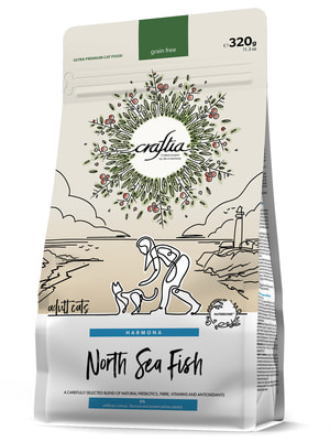 Повседневные корма Craftia Сухой корм CRAFTIA HARMONA для взрослых кошек из рыбы северного моря 320 г (вид 6) Повседневные корма Craftia Сухой корм CRAFTIA HARMONA для взрослых кошек из рыбы северного моря 320 г (фото, вид 6)