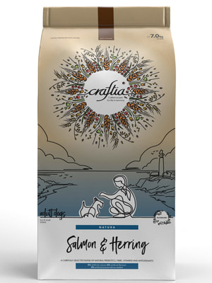 Повседневные корма Craftia Сухой корм CRAFTIA NATURA для взрослых собак миниатюрных и мелких пород из лосося с сельдью 7 кг (вид 3) Повседневные корма Craftia Сухой корм CRAFTIA NATURA для взрослых собак миниатюрных и мелких пород из лосося с сельдью 7 кг (фото, вид 3)