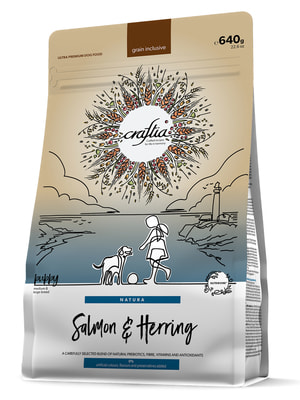 Повседневные корма Craftia Сухой корм CRAFTIA NATURA для щенков средних и крупных пород из лосося и сельди 640 г (вид 7) Повседневные корма Craftia Сухой корм CRAFTIA NATURA для щенков средних и крупных пород из лосося и сельди 640 г (фото, вид 7)