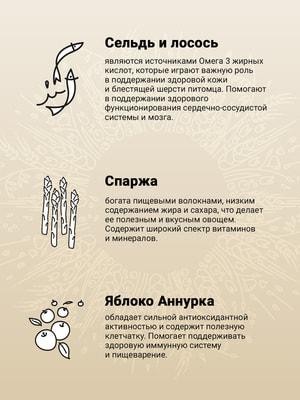 Повседневные корма Craftia Сухой корм CRAFTIA NATURA для щенков средних и крупных пород из лосося и сельди 640 г (вид 11) Повседневные корма Craftia Сухой корм CRAFTIA NATURA для щенков средних и крупных пород из лосося и сельди 640 г (фото, вид 11)