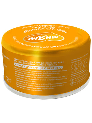 Повседневные корма Мнямс Влажный дополнительный корм Мнямс Мусс из курицы с печенью для собак и щенков старше 6 месяцев 80 г (вид 2) Повседневные корма Мнямс Влажный дополнительный корм Мнямс Мусс из курицы с печенью для собак и щенков старше 6 месяцев 80 г (фото, вид 2)