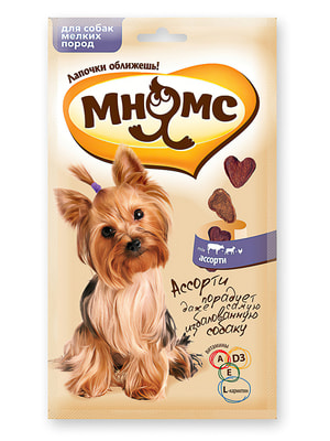 Повседневные Мнямс Лакомство Мнямс ассорти для собак мелких пород говядина, ягненок, курица 60 г (вид 2) Повседневные Мнямс Лакомство Мнямс ассорти для собак мелких пород говядина, ягненок, курица 60 г (фото, вид 2)