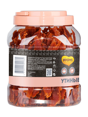 Повседневные Мнямс Лакомство Мнямс для собак утиные грудки в банке 800 г (вид 15) Повседневные Мнямс Лакомство Мнямс для собак утиные грудки в банке 800 г (фото, вид 15)