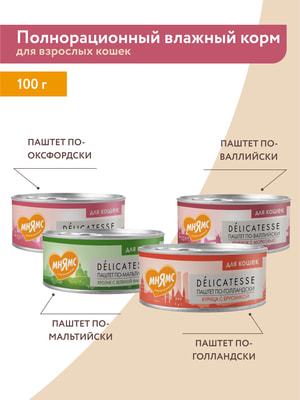 Повседневные корма Мнямс Влажный корм Мнямс Деликатес Курица с брусникой для кошек "Паштет по-голландски" 100 г (вид 18) Повседневные корма Мнямс Влажный корм Мнямс Деликатес Курица с брусникой для кошек "Паштет по-голландски" 100 г (фото, вид 18)