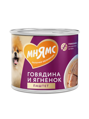 Повседневные корма Мнямс Влажный корм Мнямс Паштет из говядины и ягненка для собак всех пород «ЗДОРОВЫЕ СУСТАВЫ» 200 г (вид 12) Повседневные корма Мнямс Влажный корм Мнямс Паштет из говядины и ягненка для собак всех пород «ЗДОРОВЫЕ СУСТАВЫ» 200 г (фото, вид 12)