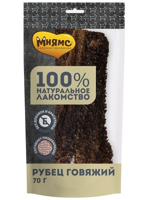 Повседневные Мнямс Лакомство Мнямс для собак Рубец говяжий 70г (вид 2) Повседневные Мнямс Лакомство Мнямс для собак Рубец говяжий 70г (фото, вид 2)