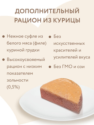Повседневные корма Мнямс Влажный дополнительный корм Мнямс для котят Суфле из курицы 70 г (вид 7) Повседневные корма Мнямс Влажный дополнительный корм Мнямс для котят Суфле из курицы 70 г (фото, вид 7)