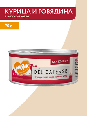 Повседневные корма Мнямс Влажный дополнительный корм Мнямс для кошек Курица с говядиной в нежном желе 70 г (вид 16) Повседневные корма Мнямс Влажный дополнительный корм Мнямс для кошек Курица с говядиной в нежном желе 70 г (фото, вид 16)