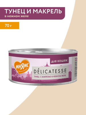 Повседневные корма Мнямс Влажный дополнительный корм Мнямс для кошек Тунец с макрелью в нежном желе 70 г (вид 16) Повседневные корма Мнямс Влажный дополнительный корм Мнямс для кошек Тунец с макрелью в нежном желе 70 г (фото, вид 16)