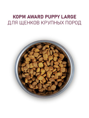 Повседневные корма Award Сухой корм AWARD для щенков от 1 месяца крупных пород с курицей и индейкой с добавлением тыквы и шиповника 2кг (вид 13) Повседневные корма Award Сухой корм AWARD для щенков от 1 месяца крупных пород с курицей и индейкой с добавлением тыквы и шиповника 2кг (фото, вид 13)