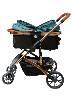 Коляски Mr.Kranch Коляска прогулочная Mr.Kranch для собак и кошек большая с амортизацией (макс. нагрузка 20 кг), голубая (вид 1) Коляски Mr.Kranch Коляска прогулочная Mr.Kranch для собак и кошек большая с амортизацией (макс. нагрузка 20 кг), голубая (фото, вид 1)