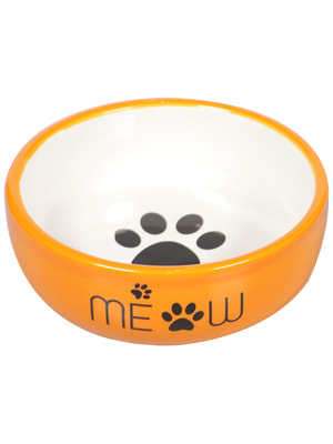 Миски, поилки, хранение корма Mr.Kranch Миска Mr.Kranch керамическая для кошек MEOW 380 мл, оранжевая (вид 2) Миски, поилки, хранение корма Mr.Kranch Миска Mr.Kranch керамическая для кошек MEOW 380 мл, оранжевая (фото, вид 2)