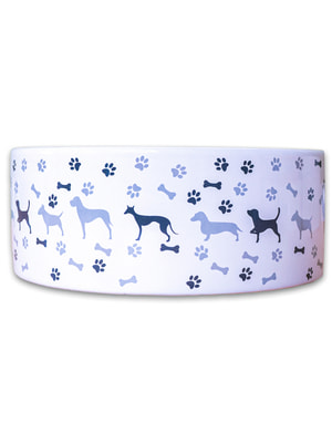 Миски, поилки, хранение корма Mr.Kranch Миска Mr.Kranch керамическая для собак с рисунком 350 мл серая (вид 1) Миски, поилки, хранение корма Mr.Kranch Миска Mr.Kranch керамическая для собак с рисунком 350 мл серая (фото, вид 1)