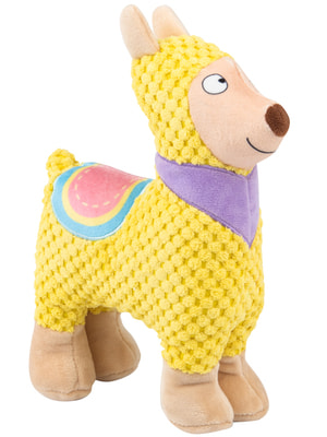 Для совместной игры Mr.Kranch Игрушка Mr.Kranch для собак "Лама" плюшевая с пищалкой 20 см желтая (вид 5) Для совместной игры Mr.Kranch Игрушка Mr.Kranch для собак "Лама" плюшевая с пищалкой 20 см желтая (фото, вид 5)