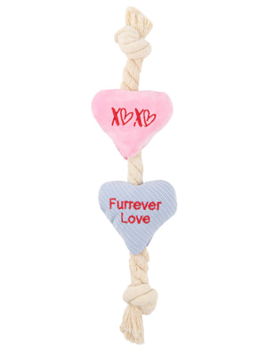 Mr.Kranch Игрушка Mr.Kranch для собак канат с сердечками 30*8 см розовая (вид 4) Mr.Kranch Игрушка Mr.Kranch для собак канат с сердечками 30*8 см розовая (фото, вид 4)