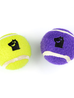 Апортировки Mr.Kranch Игрушка Mr.Kranch для собак Теннисный мяч малый 5 см набор 2 шт. желтый/фиолетовый (вид 2) Апортировки Mr.Kranch Игрушка Mr.Kranch для собак Теннисный мяч малый 5 см набор 2 шт. желтый/фиолетовый (фото, вид 2)