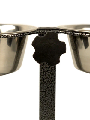 Миски, поилки, хранение корма Mr.Kranch Миска двойная Mr.Kranch из нержавеющей стали на штативе 2х4,1 л (вид 3) Миски, поилки, хранение корма Mr.Kranch Миска двойная Mr.Kranch из нержавеющей стали на штативе 2х4,1 л (фото, вид 3)