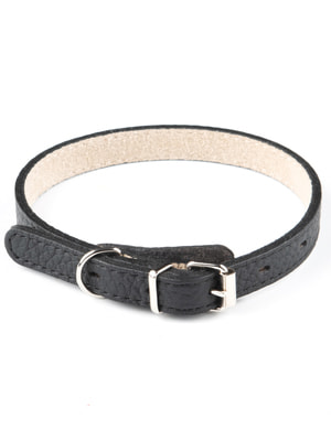 Ошейники, шлейки, намордники Mr.Kranch Ошейник Mr.Kranch для собак из натуральной кожи прямой, 17-20см, чёрный (вид 2) Ошейники, шлейки, намордники Mr.Kranch Ошейник Mr.Kranch для собак из натуральной кожи прямой, 17-20см, чёрный (фото, вид 2)