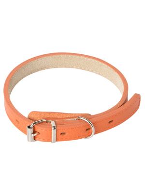 Ошейники, шлейки, намордники Mr.Kranch Ошейник Mr.Kranch для собак из натуральной кожи прямой, 24-30см, оранжевый (вид 6) Ошейники, шлейки, намордники Mr.Kranch Ошейник Mr.Kranch для собак из натуральной кожи прямой, 24-30см, оранжевый (фото, вид 6)