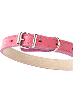 Ошейники, шлейки, намордники Mr.Kranch Ошейник Mr.Kranch для собак из натуральной кожи прямой, 39-50см, розовый (вид 1) Ошейники, шлейки, намордники Mr.Kranch Ошейник Mr.Kranch для собак из натуральной кожи прямой, 39-50см, розовый (фото, вид 1)