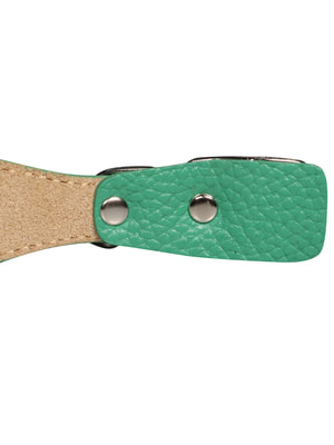 Ошейники, шлейки, намордники Mr.Kranch Ошейник Mr.Kranch для собак из натуральной кожи с QR-адресником, 25-30см, зеленый (вид 8) Ошейники, шлейки, намордники Mr.Kranch Ошейник Mr.Kranch для собак из натуральной кожи с QR-адресником, 25-30см, зеленый (фото, вид 8)