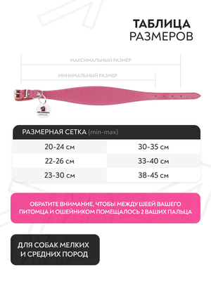 Ошейники, шлейки, намордники Mr.Kranch Ошейник-селедка Mr.Kranch для собак из натуральной кожи с QR-адресником, 19-23см, малиновый (вид 9) Ошейники, шлейки, намордники Mr.Kranch Ошейник-селедка Mr.Kranch для собак из натуральной кожи с QR-адресником, 19-23см, малиновый (фото, вид 9)