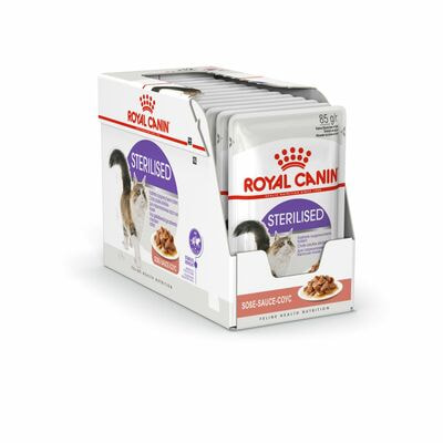 Влажные корма, консервы Royal Canin Корм для стерилизованных взрослых кошек Royal Canin Sterilised Корм консервированный , соус 28 шт по 85 г (вид 6) Влажные корма, консервы Royal Canin Корм для стерилизованных взрослых кошек Royal Canin Sterilised Корм консервированный , соус 28 шт по 85 г (фото, вид 6)