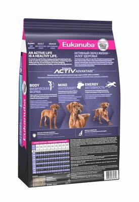 Сухие корма Eukanuba Сухой корм для щенков крупных и очень крупных пород Eukanuba с птицей, 3 кг (вид 2) Сухие корма Eukanuba Сухой корм для щенков крупных и очень крупных пород Eukanuba с птицей, 3 кг (фото, вид 2)