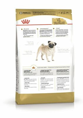 Сухие корма Royal Canin Корм для взрослых собак Royal Canin Pug Adult сухой для породы Мопс от 10 месяцев, 7,5 кг (вид 2) Сухие корма Royal Canin Корм для взрослых собак Royal Canin Pug Adult сухой для породы Мопс от 10 месяцев, 7,5 кг (фото, вид 2)