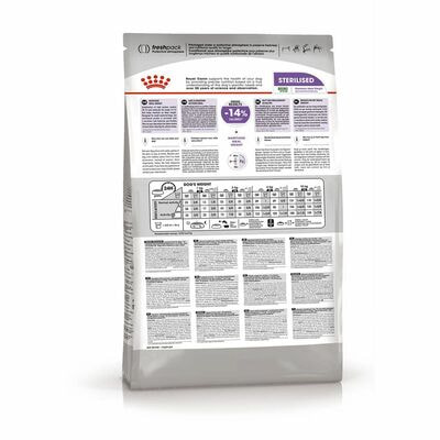 Сухие корма Royal Canin Корм для взрослых стерилизованных собак мелких размеров, склонных к набору веса, Royal Canin Mini Sterilised, сухой,3 кг (вид 2) Сухие корма Royal Canin Корм для взрослых стерилизованных собак мелких размеров, склонных к набору веса, Royal Canin Mini Sterilised, сухой,3 кг (фото, вид 2)