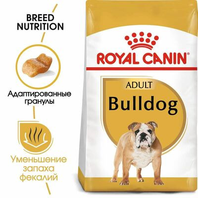 Сухие корма Royal Canin Корм для собак Royal Canin Bulldog Adult Корм сухой для взрослых собак породы Бульдог от 12 месяцев, 3 кг (вид 3) Сухие корма Royal Canin Корм для собак Royal Canin Bulldog Adult Корм сухой для взрослых собак породы Бульдог от 12 месяцев, 3 кг (фото, вид 3)