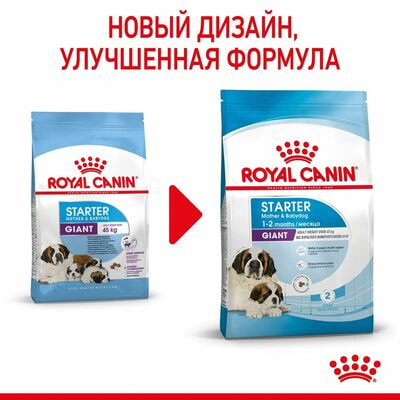 Сухие корма Royal Canin Корм сухой для собак Royal Canin Giant Starter очень крупных пород (> 45 ) в беременность и при лактации ,для щенков, 15 кг (вид 7) Сухие корма Royal Canin Корм сухой для собак Royal Canin Giant Starter очень крупных пород (> 45 ) в беременность и при лактации ,для щенков, 15 кг (фото, вид 7)