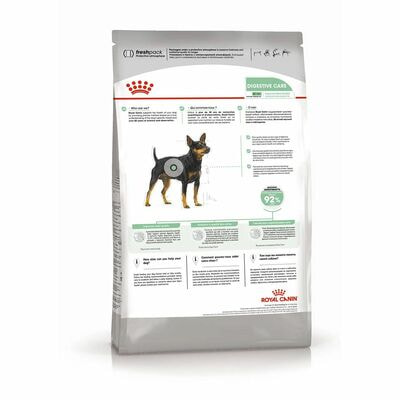 Сухие корма Royal Canin Корм для взрослых собак мелких размеров с чувствительным пищеварением Royal Canin Mini Digestive Care, сухой, 1 кг (вид 1) Сухие корма Royal Canin Корм для взрослых собак мелких размеров с чувствительным пищеварением Royal Canin Mini Digestive Care, сухой, 1 кг (фото, вид 1)