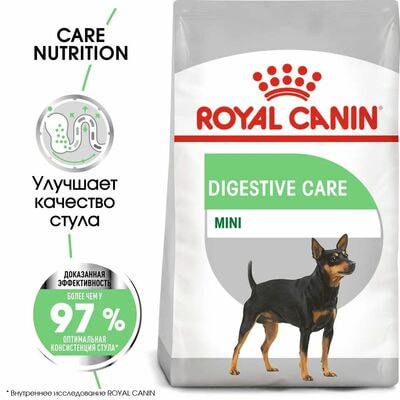 Сухие корма Royal Canin Корм для взрослых собак мелких размеров с чувствительным пищеварением Royal Canin Mini Digestive Care, сухой, 1 кг (вид 2) Сухие корма Royal Canin Корм для взрослых собак мелких размеров с чувствительным пищеварением Royal Canin Mini Digestive Care, сухой, 1 кг (фото, вид 2)