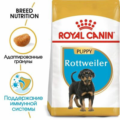 Сухие корма Royal Canin Royal Canin Rottweiler Puppy Корм сухой для щенков породы Ротвейлер до 18 месяцев, 12 кг (вид 2) Сухие корма Royal Canin Royal Canin Rottweiler Puppy Корм сухой для щенков породы Ротвейлер до 18 месяцев, 12 кг (фото, вид 2)