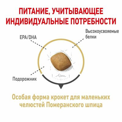 Сухие корма Royal Canin Корм для собак Royal Canin Pomeranian Adult Корм сухой для взрослых собак породы Померанский Шпиц, 1,5 кг (вид 6) Сухие корма Royal Canin Корм для собак Royal Canin Pomeranian Adult Корм сухой для взрослых собак породы Померанский Шпиц, 1,5 кг (фото, вид 6)