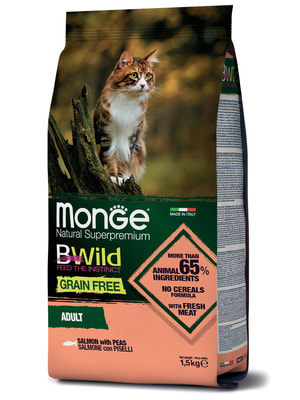   Monge   Monge Cat BWild GRAIN FREE  ,  , , 1,5  (,  10)