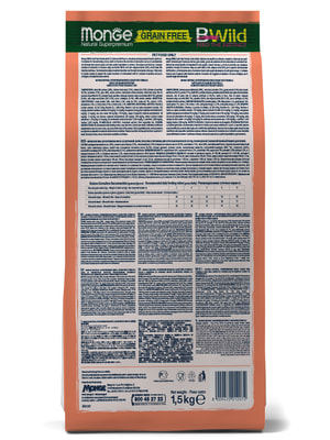   Monge   Monge Cat BWild GRAIN FREE  ,  , , 1,5  (,  12)