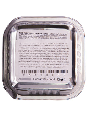 Повседневные корма Monge Влажный корм Monge Dog Fresh для собак, с лососем, консервы 100 г (вид 5) Повседневные корма Monge Влажный корм Monge Dog Fresh для собак, с лососем, консервы 100 г (фото, вид 5)