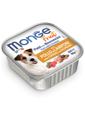 Повседневные корма Monge Влажный корм Monge Dog Fruit для собак, с курицей и малиной, консервы 100 г (вид 1) Повседневные корма Monge Влажный корм Monge Dog Fruit для собак, с курицей и малиной, консервы 100 г (фото, вид 1)