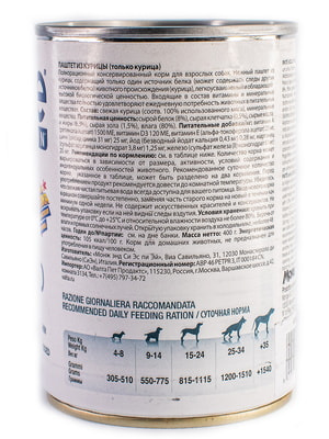   Monge   Monge Dog Monoprotein  ,   ,  400  (,  1)