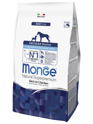   Monge   Monge Dog Daily Line Medium Starter    ,   1,5  (,  10)