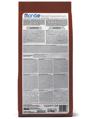 Повседневные корма Monge Сухой корм Monge Dog Speciality Line Monoprotein Mini корм для щенков и беременных собак мелких пород, из ягненка с рисом 2,5 кг (вид 2) Повседневные корма Monge Сухой корм Monge Dog Speciality Line Monoprotein Mini корм для щенков и беременных собак мелких пород, из ягненка с рисом 2,5 кг (фото, вид 2)