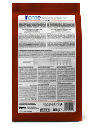   Monge   Monge Dog Speciality Line Monoprotein Mini     ,     800  (,  9)