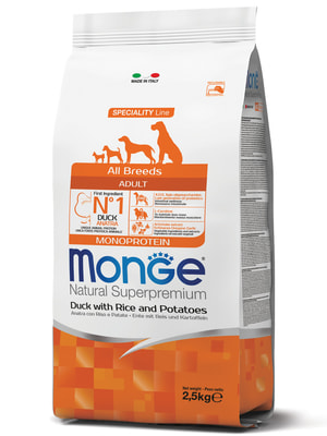   Monge   Monge Dog Speciality Line Monoprotein     ,       2,5  (,  9)