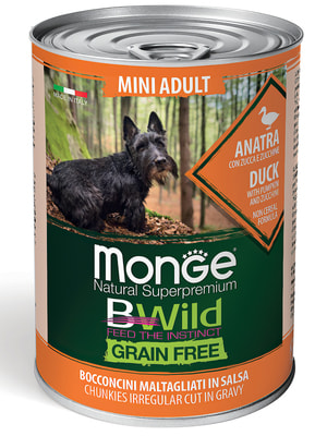   Monge   Monge Dog BWild GRAIN FREE Mini     , ,      ,  400  ()