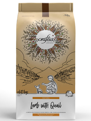 Повседневные корма Craftia Сухой корм CRAFTIA NATURA для взрослых собак миниатюрных и мелких пород из ягненка с перепелкой 7 кг Повседневные корма Craftia Сухой корм CRAFTIA NATURA для взрослых собак миниатюрных и мелких пород из ягненка с перепелкой 7 кг (фото)