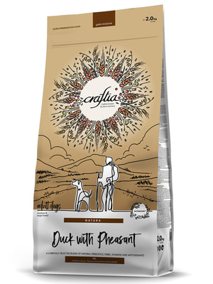Повседневные корма Craftia Сухой корм CRAFTIA NATURA для взрослых собак средних и крупных пород из утки с фазаном 2 кг Повседневные корма Craftia Сухой корм CRAFTIA NATURA для взрослых собак средних и крупных пород из утки с фазаном 2 кг (фото)