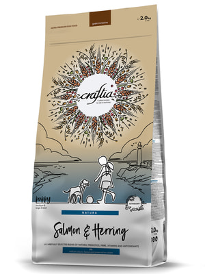 Повседневные корма Craftia Сухой корм CRAFTIA NATURA для щенков средних и крупных пород из лосося и сельди 2 кг Повседневные корма Craftia Сухой корм CRAFTIA NATURA для щенков средних и крупных пород из лосося и сельди 2 кг (фото)